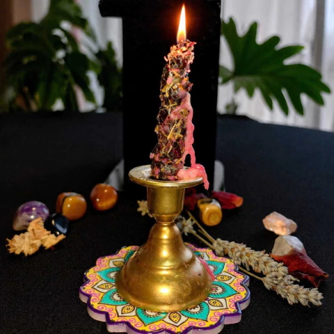 Esencia del Ser: Vela Rosada de Amor Propio y Sanación Áurica. - comprar en línea