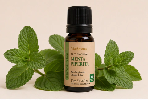 Óleo Essencial de Menta Piperita - Hortelã Pimenta | Via Aroma