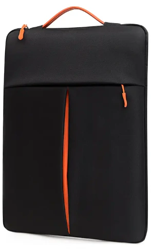FUNDA NOTEBOOK IMPERMEABLE BOLSILLO MANIJA NEGRO