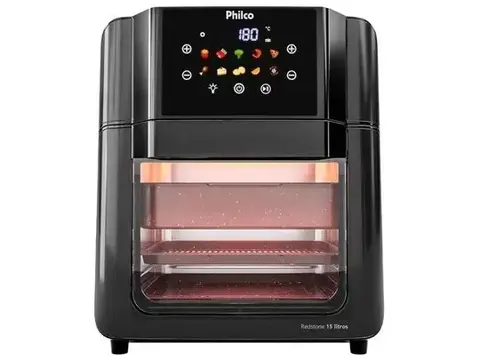 Fritadeira Elétrica Forno 5,5 Litros, Redstone, 2.000W, Philco PAF15C Preto 127V