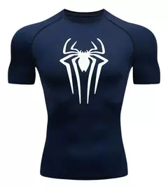 Camisa Compressão Homem Aranha Manga Curta Treino Academia - LeoparSports