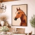 Quadro Decorativo Cavalo Marrom Geométrico - comprar online
