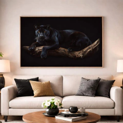 Quadro Decorativo Pantera Negra Contemporânea