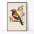 Quadro Decorativo Pássaro Colorido com Folhagem na internet