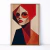 Quadro Decorativo Mulher de Óculos Geométrica - loja online