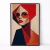 Quadro Decorativo Mulher de Óculos Geométrica na internet