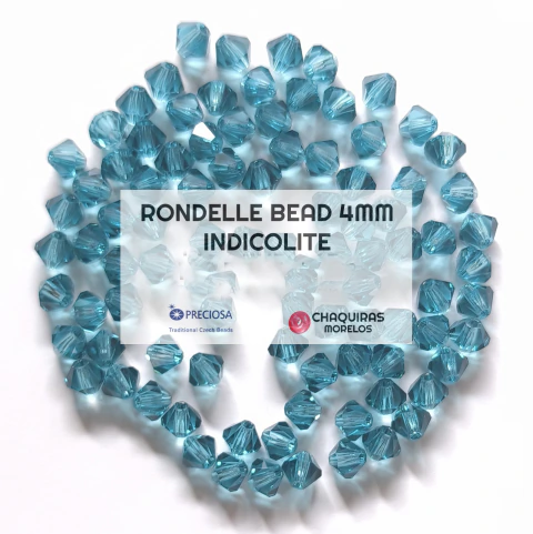 RONDELL BICONO 4MM COLOR INDICOLITE