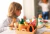 Brinquedo de madeira Comidinha - Kit FRUTAS DE CORTE MAMÃO, PÊRA E KIWI - NEWART TOYS +3anos - Loja Dino Bailarino