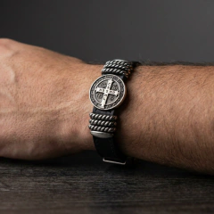 P. COURO SÃO BENTO - M - 19CM - BLACK/ONIX - comprar online