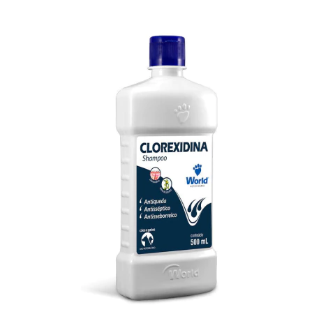 Shampoo Clorexidina 500ml para Cães e Gatos – Antisséptico, Antiqueda e Antisseborreico - comprar online