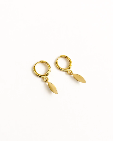 Brinco Trancoso Argolinha Oval – Banho em Ouro 18k