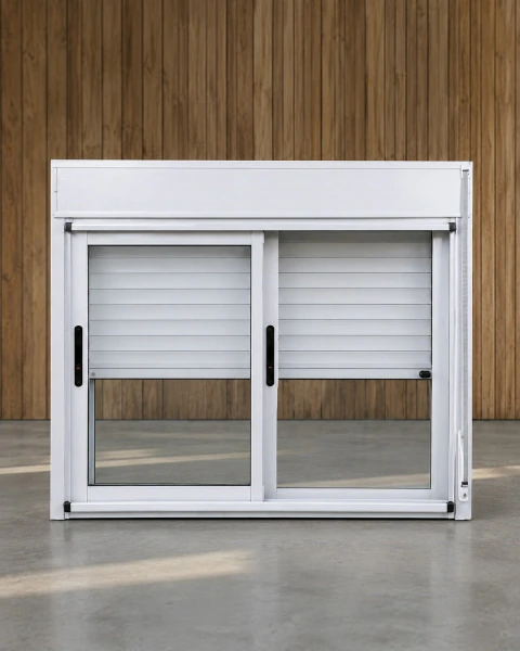 Ventana Corrediza - Línea Modena 100 x 100 cm Con Cajón Compacto