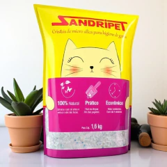 Areia Sílica Gato Grossa 1,6kg Alta Absorção Drop na internet