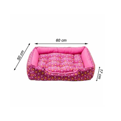 Cama Para Cachorro retangular Pet Rosa Osso Drop - loja online