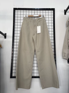Jean wide leg corderoi