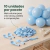 Balão Bexiga De Látex Premium 16 Polegadas Azul Claro 10 Unidades na internet