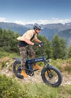 Bicicleta Elétrica ENGWE Engine Pro 3.0 Boost — Fat Bike Dobrável Full Suspension Premium - Cor: Azul - Pré Venda - Lançamento - loja online