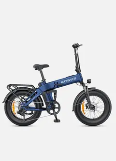 Bicicleta Elétrica ENGWE Engine Pro 3.0 Boost — Fat Bike Dobrável Full Suspension Premium - Cor: Azul - Pré Venda - Lançamento - Engwe