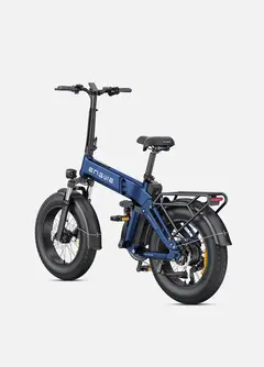 Bicicleta Elétrica ENGWE Engine Pro 3.0 Boost — Fat Bike Dobrável Full Suspension Premium - Cor: Azul - Pré Venda - Lançamento na internet