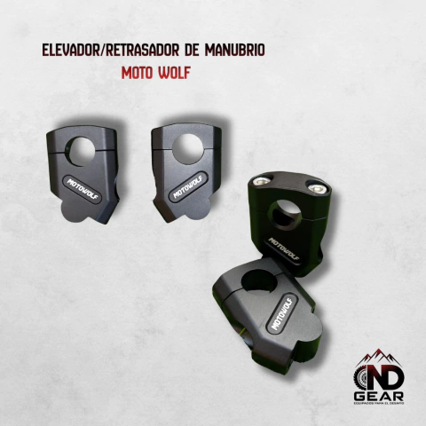 Elevador y Retrasador de Manubrio Moto Wolf