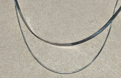 Collar dorado plano/delgado - comprar en línea