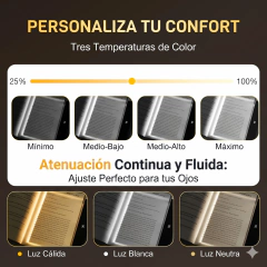 Lámpara Luz Led Para Lectura De Libros Nocturna Recargable Negro - tienda online