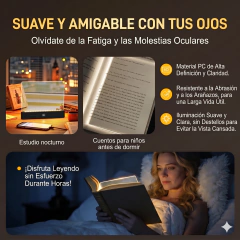 Lámpara Luz Led Para Lectura De Libros Nocturna Recargable Blanco - comprar online