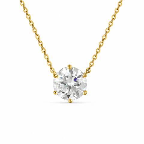 Collier Éclat Lumière Doré 8mm