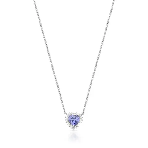 Collier Cœur Améthyste
