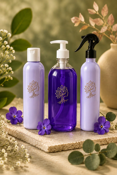 Kit capilar Violeta para cabello lacio