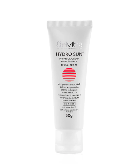 Hydro Sun Urban CC Cream Bege Claro FPS 54 PPD 20 - 50g