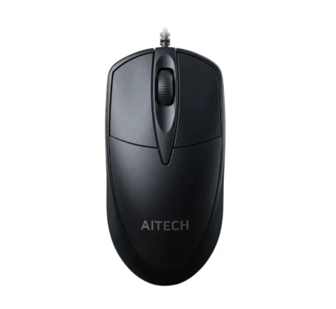 Mouse Aitech CP72 Óptico USB Negro Ambidiestro 1000 DPI