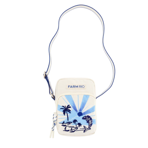 Bolsa Farm Da Gema Peixe Tropical Shoulder Bag Transversal
