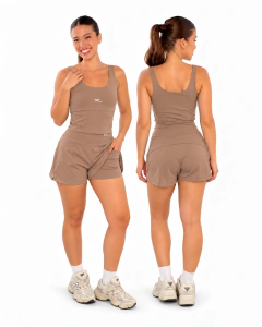 Conjunto Top com Forro e Short Duplo Rsport - REF: 0930095 - comprar online