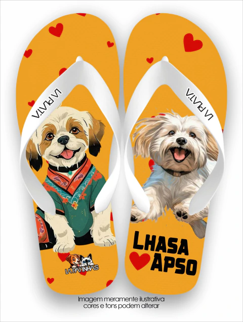 Chinelo Tradicional La Patinhas Dogs Lhasa Apso - comprar online