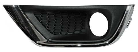 Parrilla Compatible Con Compass 2018-2019/ Usa Type 2017-2019 Para Faro Niebla Con Moldura Cromada Piloto