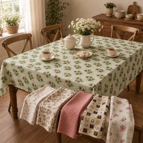 Toalha Para Mesa Retangular Teka Basic 140x210cm Tecido Algodão - comprar online