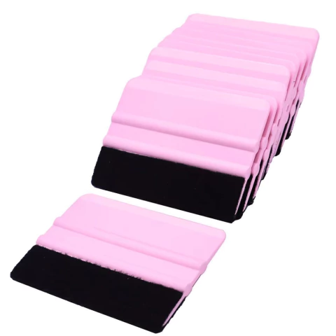 Espatulas con felpa para vinilo rosada - comprar en línea