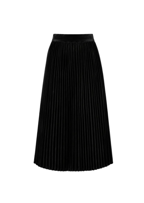 Saia Midi Clarisse Preto - comprar online