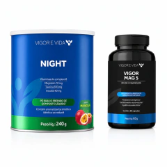 Kit Green Calm Magnésio Inositol + Vigor Mag 5 | Vigor e Vida