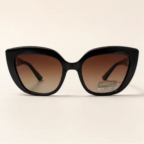 Óculos de Sol Vitchenzi Donna Cat Eye - Black & Gold