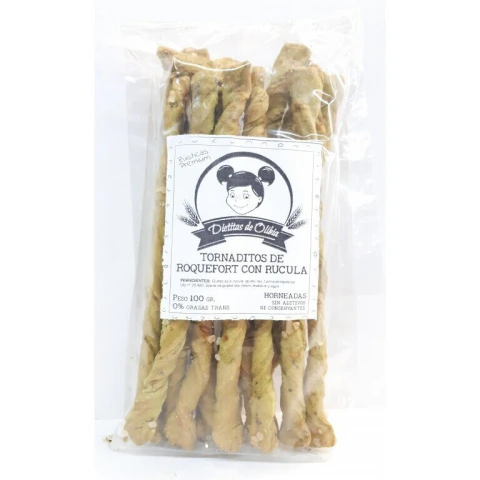 Dietitas Olibia tornaditos de roquefort y rucula
