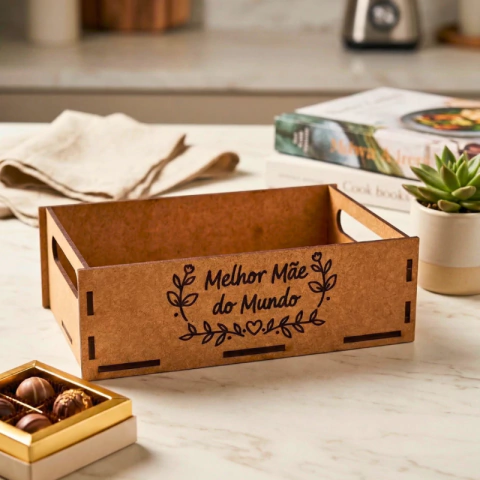 Kit Bandeja MDF Dia das Mães | 2 Unidades - NossoLar Studio