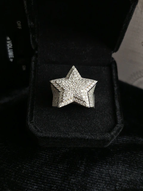 ANILLO STARS PLATA 925-MOISSANITA-PLATINO - comprar en línea