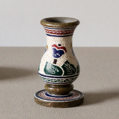 Mini Vaso Decorado em Pedra-Sabão | Decoração Artesanal - comprar online