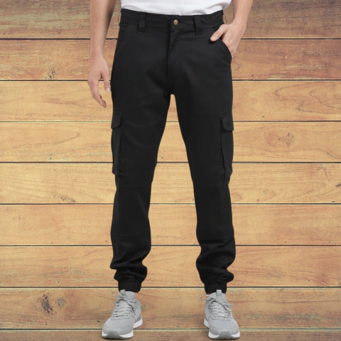 Pantalon Cargo Street Gaucho negro