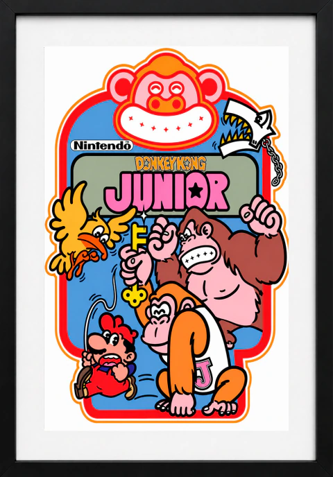 Donkey Kong Junior (1982) – Arte Clásico de Nintendo