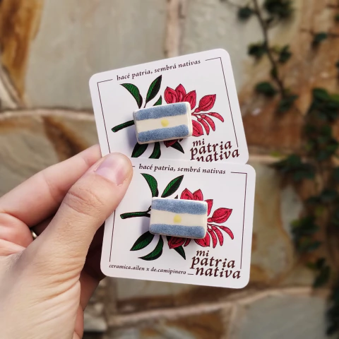 Escarapela de cerámica - mi patria nativa - comprar online