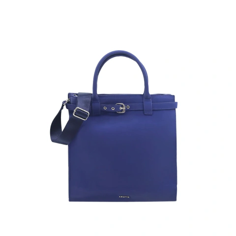 CARTERA AMAYRA AZUL CON CORREA