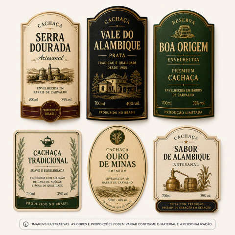 Rótulos para Cachaça Personalizados - comprar online
